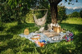 Drevený závesný lampáš AIRA ORANGE s rukoväťou - viac veľkostí Veľkosť: L