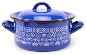 Kastról smalt + pokr. 18cm/2,0L dekor Čičmany KLC