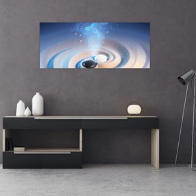 Obraz - Éterický yin-yang (120x50 cm)