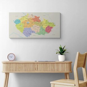 Obraz mapa Českej republiky