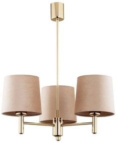 Argon 6109 - Luster na tyči PONTE 3xE27/15W/230V béžová