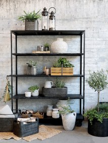 3ks oválny plechový zinkový antik obal na kvetináč Planters - 52*26*18/ 42*20*15/ 32*14*12cm