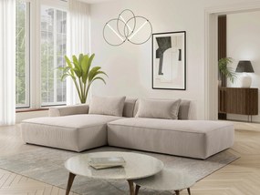 XXXLutz ROHOVÁ SEDAČKA, plast, textil, kompozitné drevo, béžová MID.YOU - Sedačky - 000694009607
