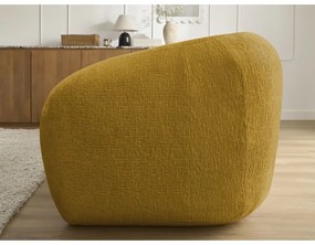 Ženilková rozkladacia pohovka v horčicovej farbe 228 cm Neyo – Bobochic Paris