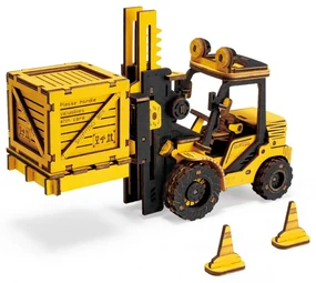 Robotime Rokr 3D dřevěné puzzle Vysokozdvižný vozík 139 ks