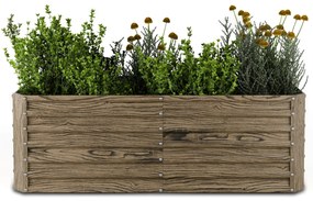 High Grow Straight vyvýšený záhon, 972 L, Ergonomický, Odolný voči poveternostným vplyvom, Otvorená základňa