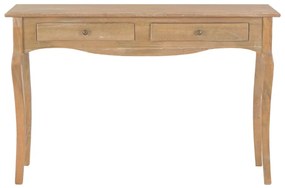 vidaXL Konzolový stolík s 2 zásuvkami 120x35x76 cm masívne borovicové drevo