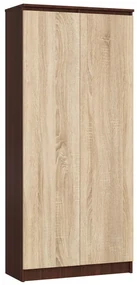 Policová skriňa Rainer II (wenge + dub sonoma). Vlastná spoľahlivá doprava až k Vám domov. 1069817