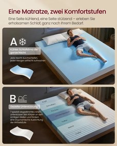 Matrac s gélovou pamäťovou penou RMZB35115W101 výška 16 cm