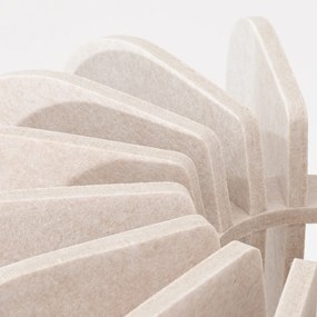 Stojacia lampa Mula, 1x béžové plstené tienidlo, b, (fi 45cm)