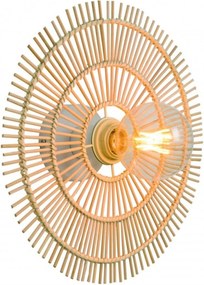 Toolight Boho, nástenné svietidlo 43cm 1xE27 APP1577-5C, prírodná hnedá, OSW-03904