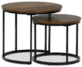 Autronic BONTEC Odkladací stolík 53x53x46cm, mdf, divoký dub, CT-G1145 OAK Farba: Hnedá