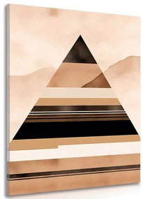 Obraz abstraktné tvary pyramída