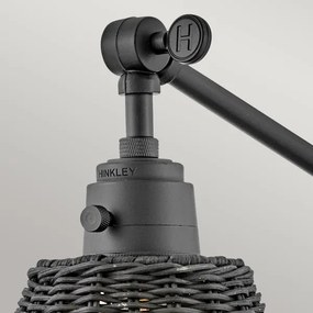 Hinkley HK-ARTI-1W-BK-BR - Bodové nástenné svietidlo ARTI 1xE27/60W/230V čierna