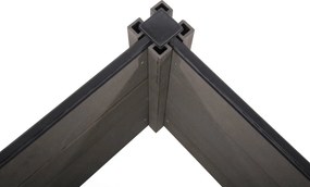 Vyvýšený záhon G21 Crop 183 x 68 x 80, WPC, eben, 80 cm