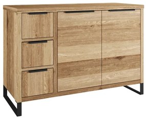 furniture-nabytek.cz - Masívny podstavec pod umývadlo Sydney z divokého duba, olejovaný, hnedý – 105×45×74 cm
