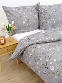 Saténové obliečky - Vanessa sivá