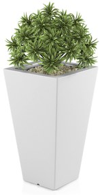 MONUMO Dizajnový kvetináč MONUMO SLIM - s osvetlením biely