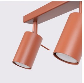 Bodové svietidlo v tehlovej farbe 6x81 cm Etna – Sollux