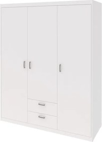 Šatníková skriňa Mega 140, biela