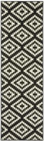 Behúň Basic 102824, 80x350, čiernobiela, chodba / predsieň, Hanse Home