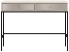 Toaletný stolík Maggiore 104 cm kašmír/čierny/zlatý