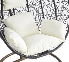 Závěsné houpací křeslo Houseland Mira L hnědé