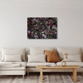 Sklenený obraz - Kvetinový múr (70x50 cm)
