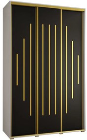 Skriňa 45 Canaris 12 160 biela/čierna/gold