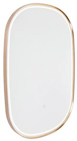 Kúpeľňové zrkadlo medené vrátane LED s dotykovým stmievačom oválne - Miral