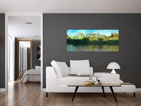 Obraz - jazero (120x50 cm)