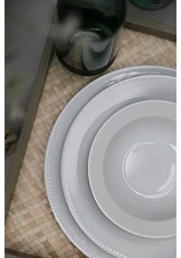 Jedálenská sada 18 ks biela/porcelán