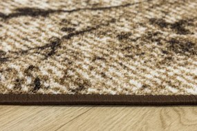 Protišmykový behúň Grain 17 hnedý / béžový