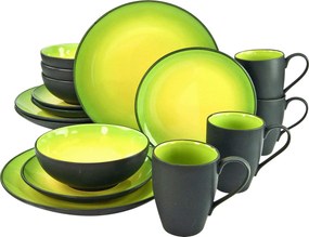 XXXLutz KOMBINOVANÝ SERVIS HOT - GREEN 16-dielne Creatable - Online Only bytové doplnky - 007768092602