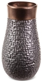 KERAMICKÁ VÁZA MORENA (10) (FI) 17X32 CM HNEDÁ