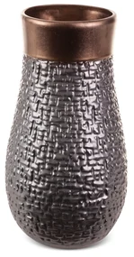 KERAMICKÁ VÁZA MORENA (10) (FI) 17X32 CM HNEDÁ