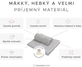 Uterák CARRARA 40x55 cm svetlohnedý, 100% bavlna