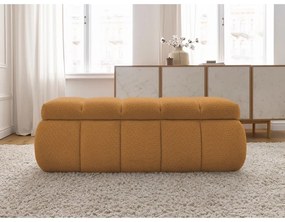 Okrovožltá lavica z textílie buklé – Bobochic Paris