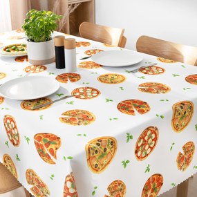 Goldea hranatý teflónový obrus - lahodná pizza 100 x 140 cm
