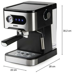 DOMO DO1138K pákový espresso kávovar, čierna