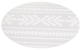 Dekorstudio Okrúhly terasový koberec SANTORINI - 411 krémový Priemer koberca: 200cm