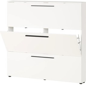 Biela výklopná skrinka na topánky Utah - Germania