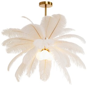 Feather Palm závesná lampa Ø87 cm biela