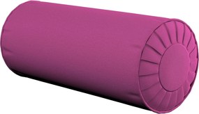Valcový vankúš so záhybmi farba produktu ružová látka zapletaná
