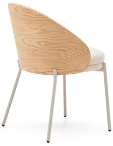Krémová/v prírodnej farbe jedálenská stolička Eamy – Kave Home