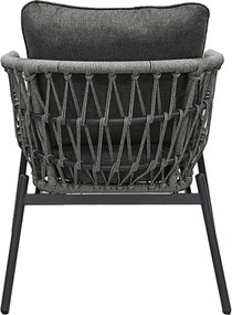 Autronic BONTEC Záhradná sedacia súprava, kov, polyratan, sivá, AZ-L1880 GREY Farba: Šedá