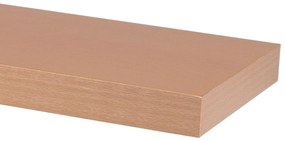 Autronic -  Polička nástenná 60 cm, MDF, dekor přírodný buk, baleno v ochranej fólii - P-001 BUK