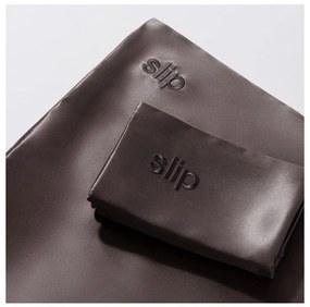 Hodvábna obliečka na vankúš 51x76 cm Charcoal – slip