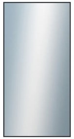 DANTIK - Zrkadlo v rámu, rozmer s rámom 50x100 cm z lišty Hliník čierna (7001021)