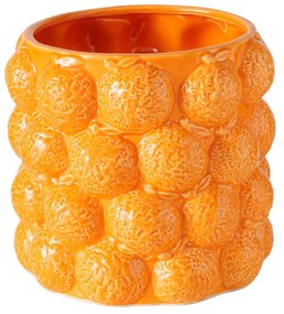 KERAMICKÝ KVETINÁČ ORANGE 15X17 CM ORANŽOVÁ